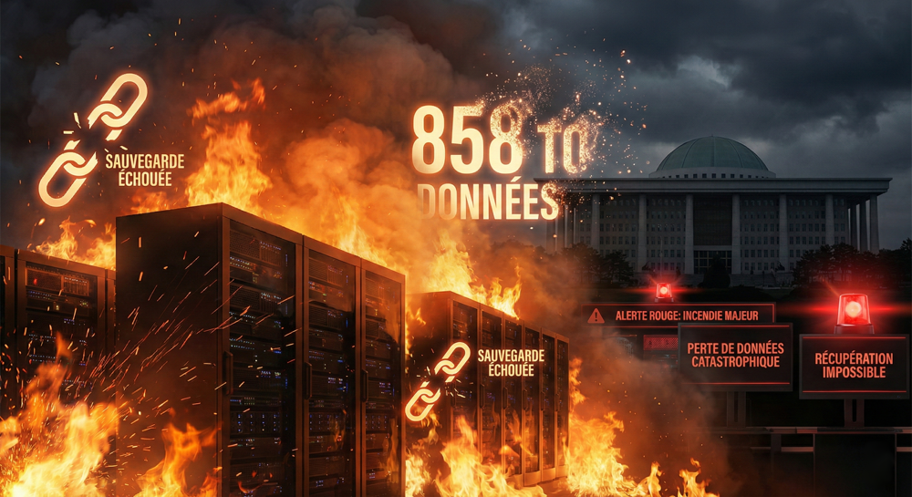 Analyse de risque : 858 TB de données gouvernementales perdues en Corée du Sud