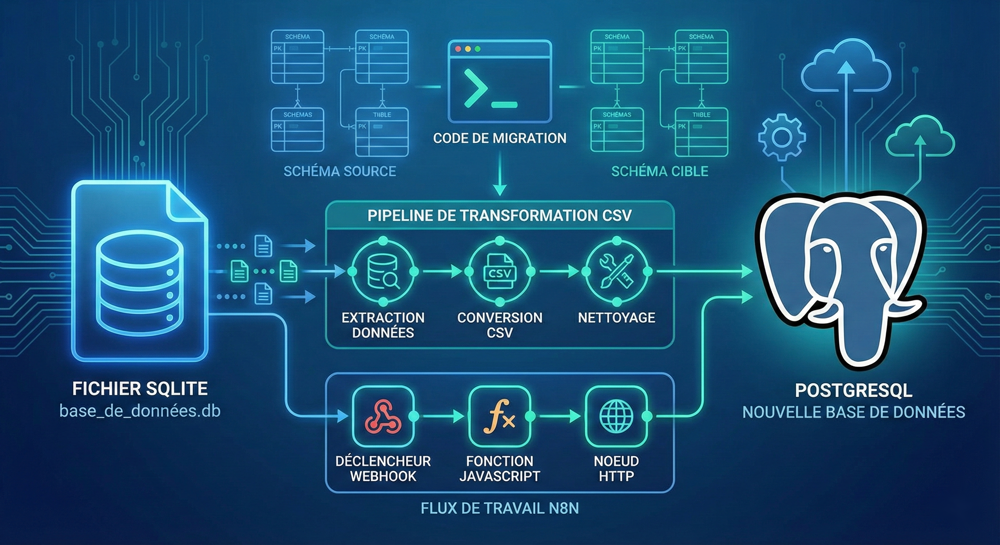 Migration de SQLite vers PostgreSQL pour n8n
