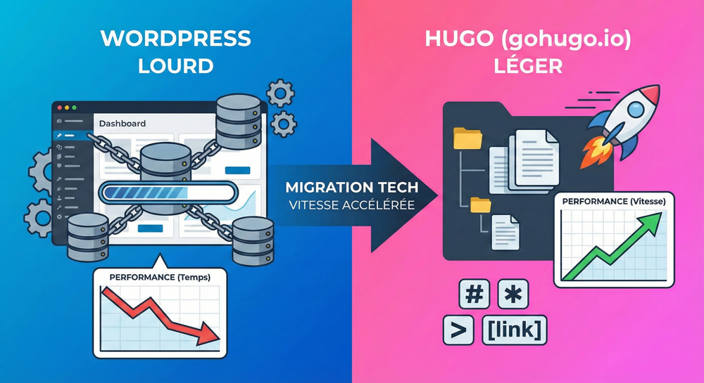 Pourquoi j’ai décidé de passer de WordPress à Hugo
